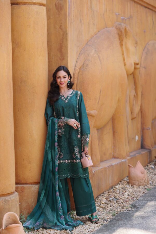 My Fashion Road Noor Luxury Laserkaari by Saadia Aasad Lawn Collection 2025 | D10-A