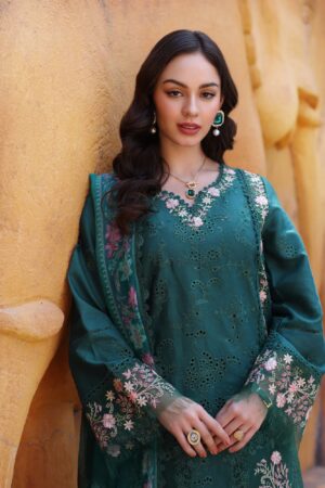 My Fashion Road Noor Luxury Laserkaari by Saadia Aasad Lawn Collection 2025 | D10-A