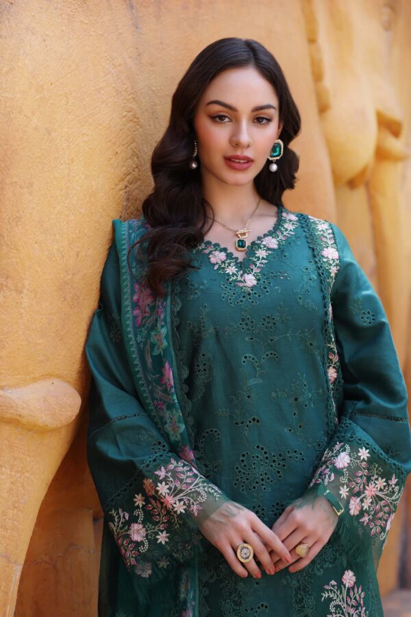 My Fashion Road Noor Luxury Laserkaari by Saadia Aasad Lawn Collection 2025 | D10-A