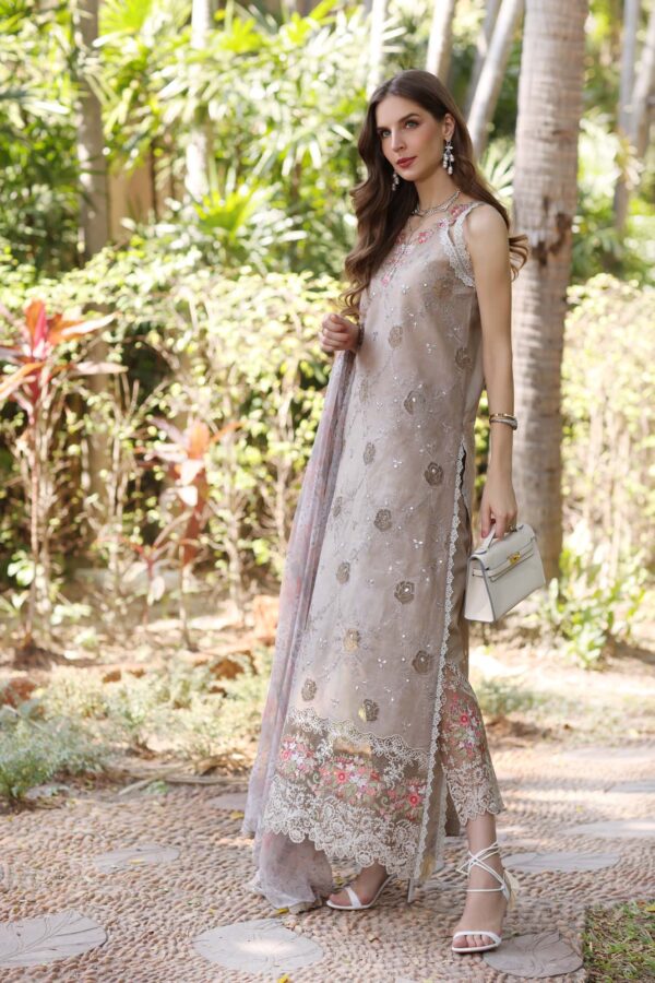 My Fashion Road Noor Luxury Laserkaari by Saadia Aasad Lawn Collection 2025 | D8-B