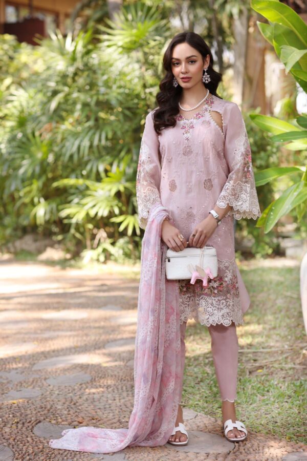 My Fashion Road Noor Luxury Laserkaari by Saadia Aasad Lawn Collection 2025 | D8-A