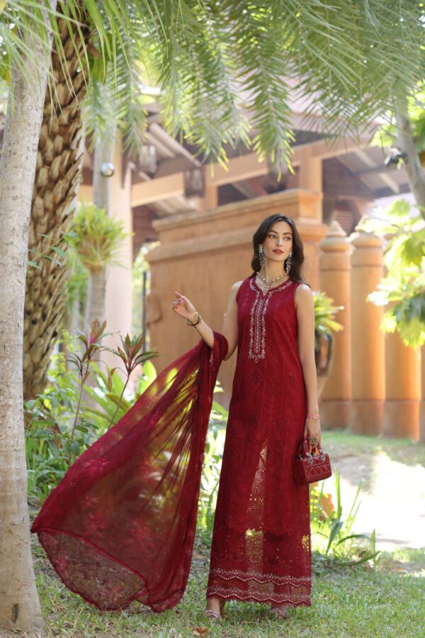 My Fashion Road Noor Luxury Laserkaari by Saadia Aasad Lawn Collection 2025 | D7-A