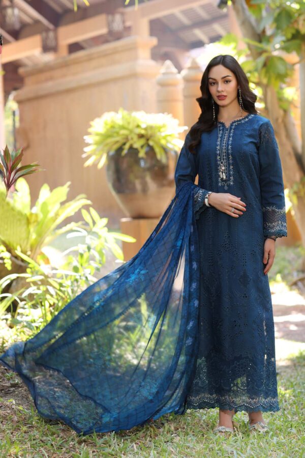 My Fashion Road Noor Luxury Laserkaari by Saadia Aasad Lawn Collection 2025 | D7-B