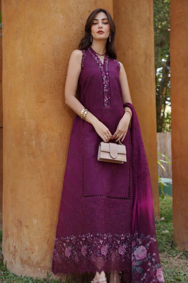 My Fashion Road Noor Luxury Laserkaari by Saadia Aasad Lawn Collection 2025 | D2-A