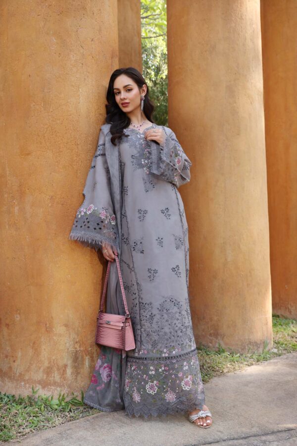 My Fashion Road Noor Luxury Laserkaari by Saadia Aasad Lawn Collection 2025 | D2-B