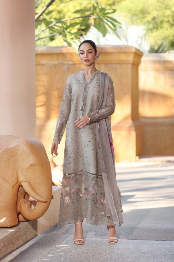 My Fashion Road Noor Luxury Laserkaari by Saadia Aasad Lawn Collection 2025 | D1-B