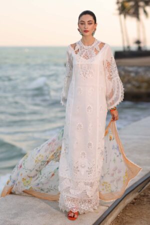 My Fashion Road Noor Luxury Laserkaari by Saadia Aasad Lawn Collection 2025 | D9-B