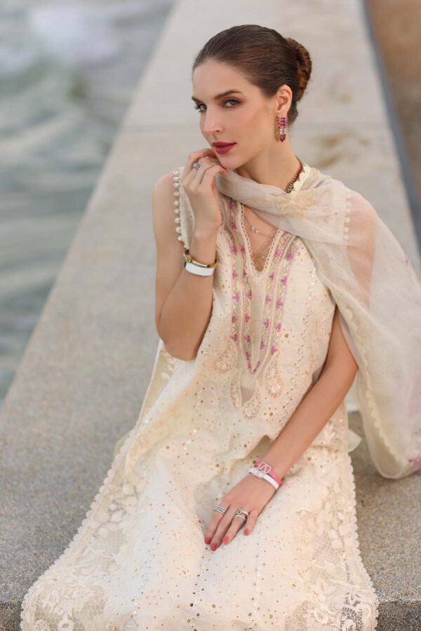 My Fashion Road Noor Luxury Laserkaari by Saadia Aasad Lawn Collection 2025 | D3-A