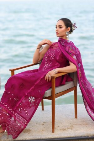 My Fashion Road Noor Luxury Laserkaari by Saadia Aasad Lawn Collection 2025 | D9-A
