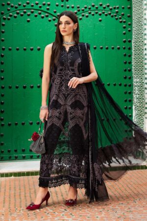 My Fashion Road MARIA B Luxury Unstitched Lawn Collection 2025 | D-2512-B