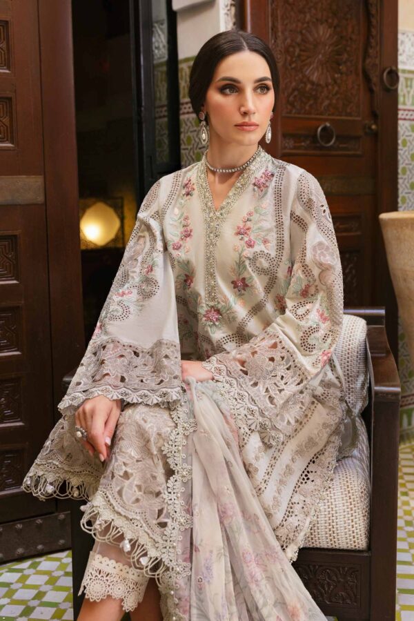 My Fashion Road MARIA B Luxury Unstitched Lawn Collection 2025 | D-2514-B