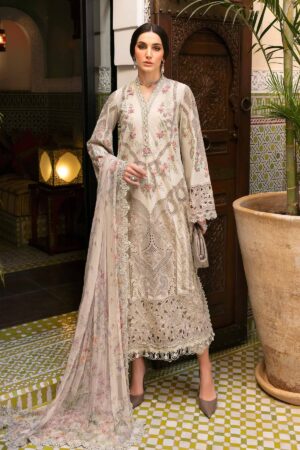My Fashion Road MARIA B Luxury Unstitched Lawn Collection 2025 | D-2514-B