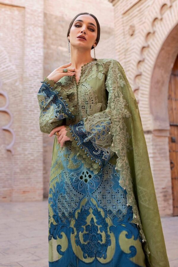 My Fashion Road MARIA B Luxury Unstitched Lawn Collection 2025 | D-2501-A