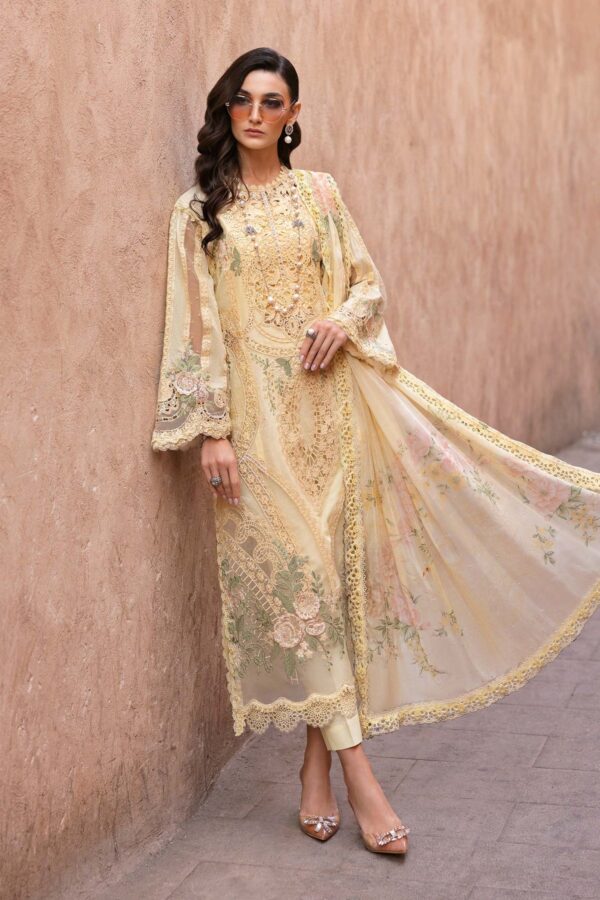 My Fashion Road MARIA B Luxury Unstitched Lawn Collection 2025 | D-2509-A