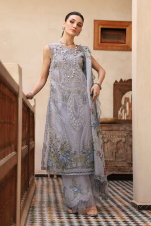 My Fashion Road MARIA B Luxury Unstitched Lawn Collection 2025 | D-2509-B IQ (GZ-402)