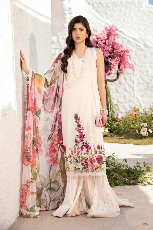 My Fashion Road MARIA B M Basics Unstitched Lawn Collection 2025 | MB-CUS25-701B