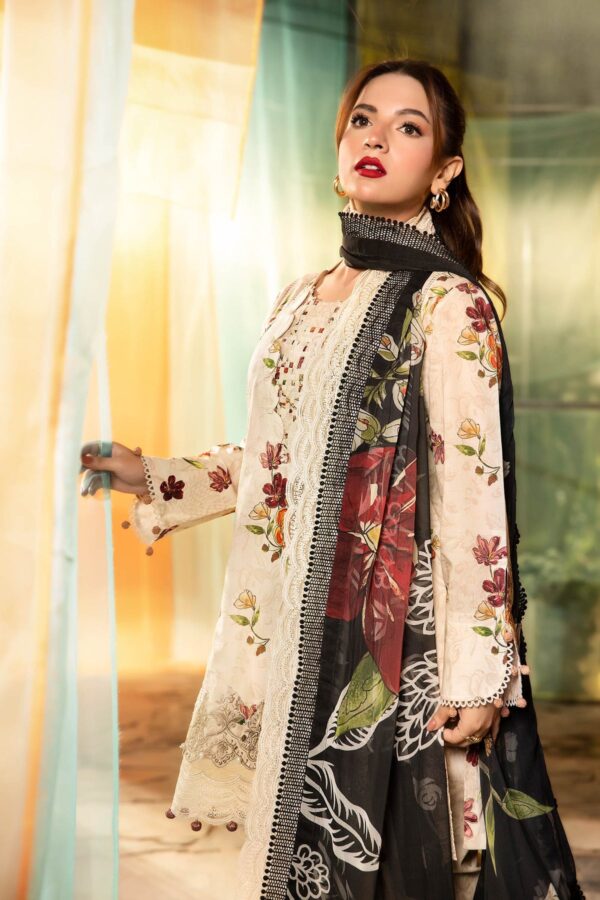 My Fashion Road MARIA B M Basics Unstitched Lawn Collection 2025 | MB-CUS25-702B
