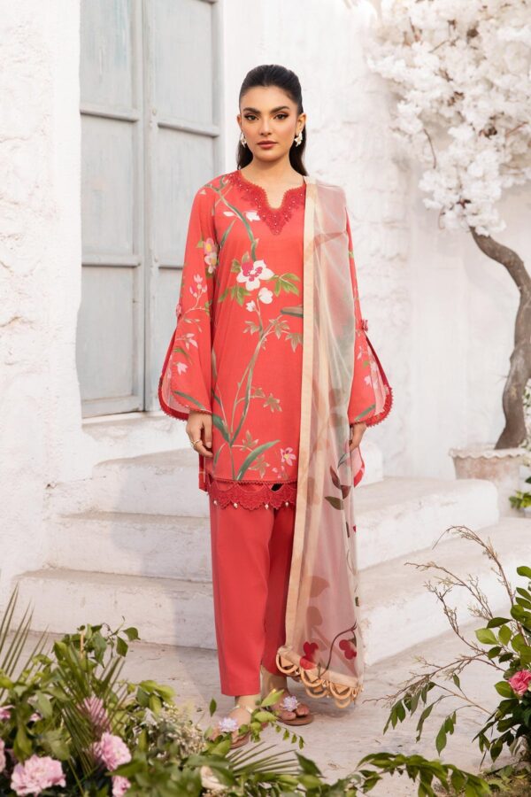 My Fashion Road MARIA B M Basics Unstitched Lawn Collection 2025 | MB-CUS25-707B