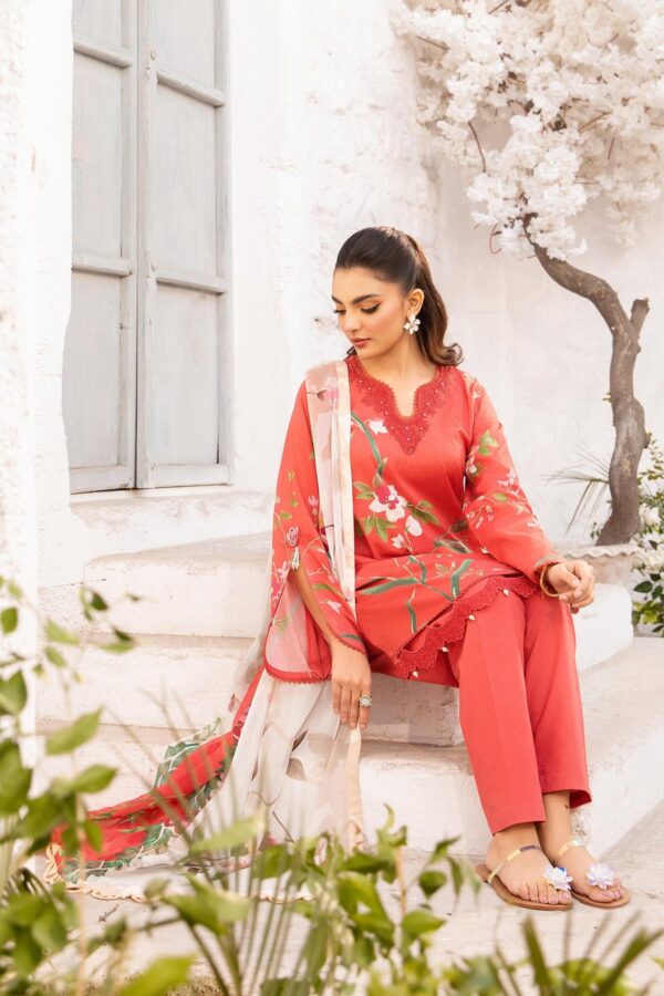 My Fashion Road MARIA B M Basics Unstitched Lawn Collection 2025 | MB-CUS25-707B