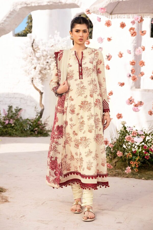 My Fashion Road MARIA B M Basics Unstitched Lawn Collection 2025 | MB-CUS25-708A