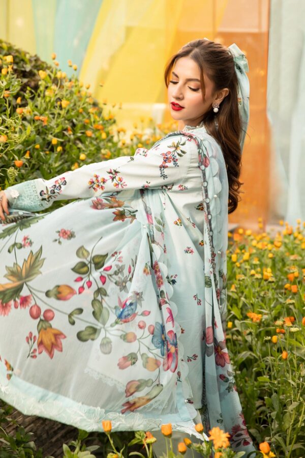 My Fashion Road MARIA B M Basics Unstitched Lawn Collection 2025 | MB-CUS25-709B