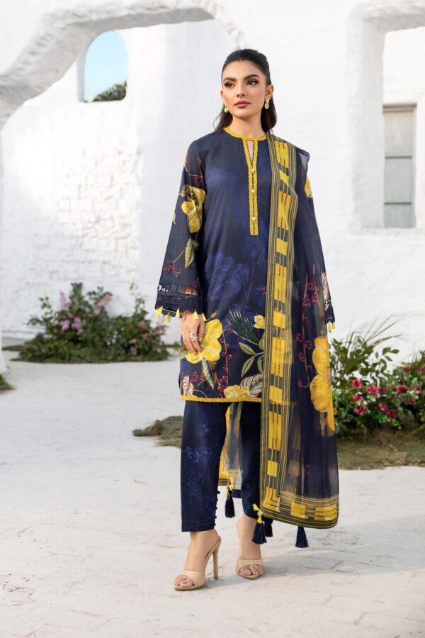 My Fashion Road MARIA B M Basics Unstitched Lawn Collection 2025 | MB-CUS25-710B