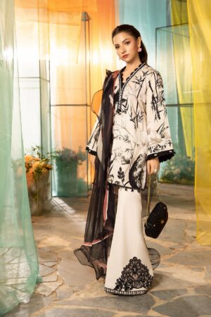 My Fashion Road MARIA B M Basics Unstitched Lawn Collection 2025 | MB-CUS25-713B
