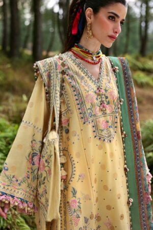 My Fashion Road Zaha Luxury Lawn Unstitched Suits 2025 | ZL25-12 A