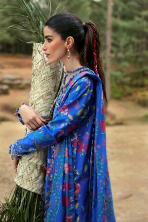 My Fashion Road Zaha Luxury Lawn Unstitched Suits 2025 | ZL25-01 B