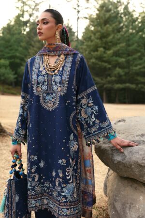 My Fashion Road Zaha Luxury Lawn Unstitched Suits 2025 | ZL25-12 B