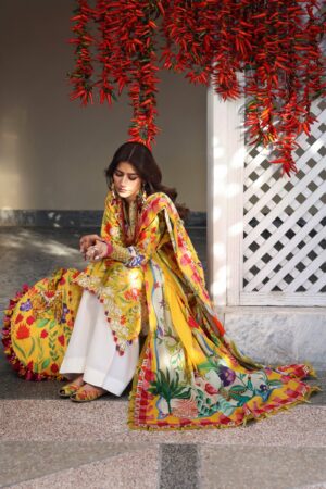 My Fashion Road Zaha Luxury Lawn Unstitched Suits 2025 | ZL25-08 A