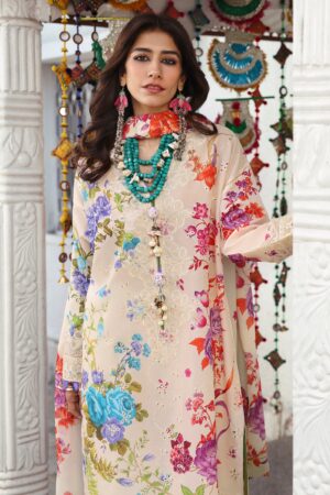 My Fashion Road Zaha Luxury Lawn Unstitched Suits 2025 | ZL25-07 B