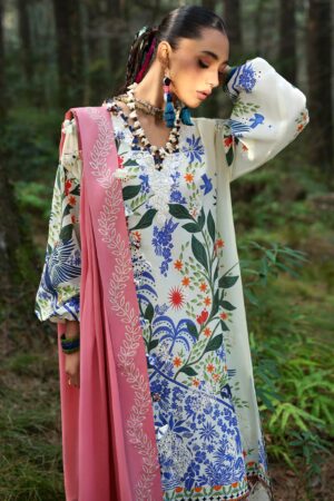 My Fashion Road Zaha Luxury Lawn Unstitched Suits 2025 | ZL25-03 B
