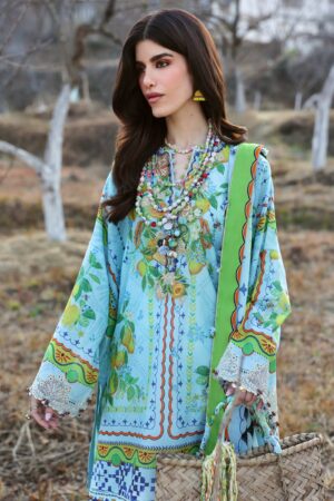 My Fashion Road Zaha Luxury Lawn Unstitched Suits 2025 | ZL25-04 B