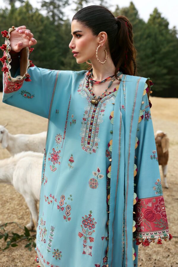 My Fashion Road Zaha Luxury Lawn Unstitched Suits 2025 | ZL25-14 A