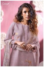 My Fashion Road Ganga Fashion Florissa Pure Linen Premium Designs Suit | S3392 – D
