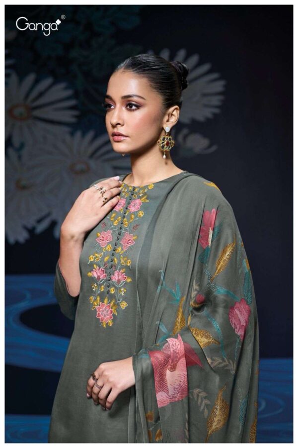 My Fashion Road Ganga Fashion Jaime Fancy Cotton Satin Dress | S3241 – D