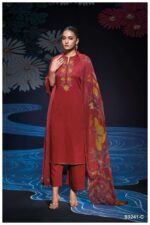 My Fashion Road Ganga Fashion Jaime Fancy Cotton Satin Dress | S3241 – C