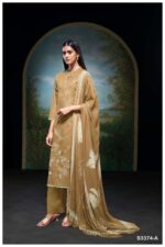 My Fashion Road Ganga Fashion Lexi Printed Cotton Fancy Cotton Suit | S3374 – A