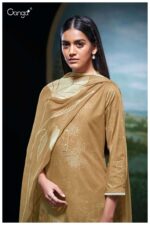 My Fashion Road Ganga Fashion Lexi Printed Cotton Fancy Cotton Suit | S3374 – A