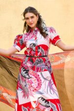 My Fashion Road Gul Ahmed The Floral World Lawn Unstitched Collection 2025 | CS-52006