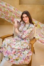 My Fashion Road Gul Ahmed The Floral World Lawn Unstitched Collection 2025 | BS-52002