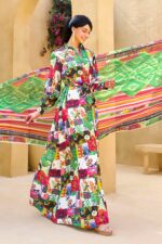 My Fashion Road Gul Ahmed The Floral World Lawn Unstitched Collection 2025 | BS-52004