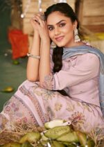 My Fashion Road Jay Vijay Aamras Designer Work Muslin Jacquard ladies Suit | 9946