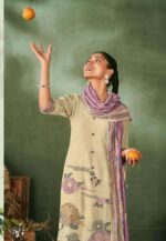 My Fashion Road Jay Vijay Aamras Designer Work Muslin Jacquard ladies Suit | 9944