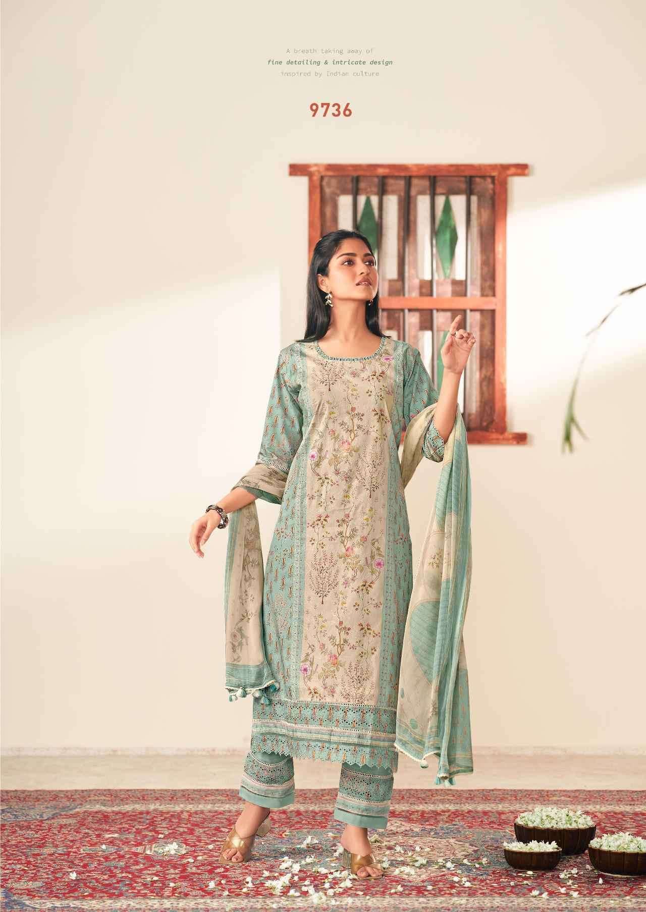 My Fashion Road Jay Vijay Khidki Stylish Pant Design Latest Cotton Suit | 9736 My Fashion Road Jay Vijay Khidki Stylish Pant Design Latest Cotton Suit | 9736