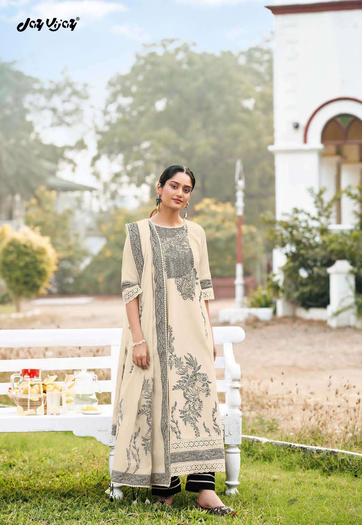 My Fashion Road Jay Vijay Nimbu Paani Cotton Jacquard Fancy Suit | 9862 My Fashion Road Jay Vijay Nimbu Paani Cotton Jacquard Fancy Suit | 9862
