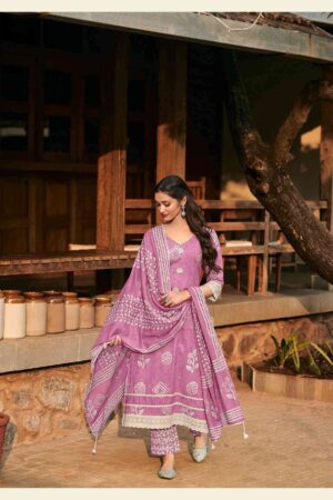 My Fashion Road Jay Vijay Parijat Fancy Wear Pure Cotton Latest Suit | 9688
