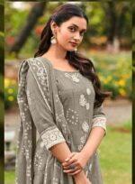 My Fashion Road Jay Vijay Parijat Fancy Wear Pure Cotton Latest Suit | 9681