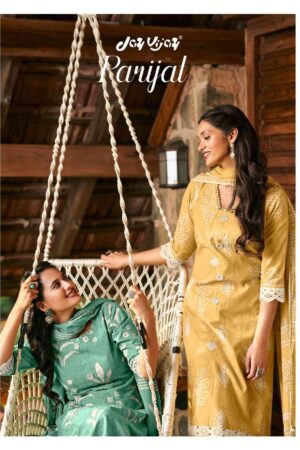 My Fashion Road Jay Vijay Parijat Fancy Wear Pure Cotton Latest Suit | 9686